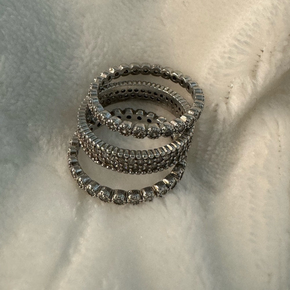 Silver Ring Stack - image 1